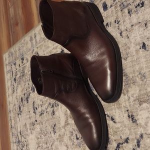 Mens zip up ankle boots